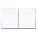 Wirebound Hardcover Notebook, 1-Subject, Narrow Rule, Gray/Blue Cover, (80) 11 x 8.5 Sheets