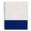 Wirebound Hardcover Notebook, 1-Subject, Narrow Rule, Gray/Blue Cover, (80) 11 x 8.5 Sheets