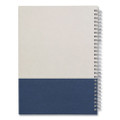 Wirebound Hardcover Notebook, 1-Subject, Narrow Rule, Gray/Blue Cover, (80) 9.5 x 6.5 Sheets