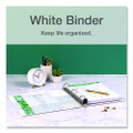 Premier Easy Open Clearvue Locking Slant-d Ring Binder, 3 Rings, 5" Capacity, 11 X 8.5, White
