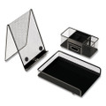 Wire Mesh Copy Holder, Holds Up to Letter Size Sheets, Metal, Black