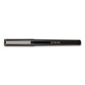 Rollerball Pen, Stick, Fine 0.5mm, Black Ink, Black/Clear Barrel, Dozen