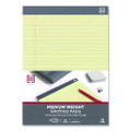 Notepads, Wide/Legal Rule, (50) Canary 8.5 x 11 Sheets, 12/Pack