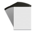 Notepads, Narrow Rule, (50) White 8.5" x 11" Sheets, 12/Pack