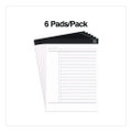 Notepads, Project-Management Format, (50) White 8.5 x 11 Sheets, 6/Pack
