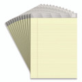 Notepads, Narrow Rule, (50) Canary Yellow 8.5 x 11 Sheets, 12/Pack