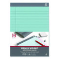 Notepads, Wide/Legal Rule, (50) Assorted Pastel Color 8.5 x 11 Sheets, 6/Pack