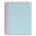 Notepads, Wide/Legal Rule, (50) Assorted Pastel Color 8.5 x 11 Sheets, 6/Pack