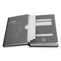 Medium Starter Journal, 1-Subject, Narrow Rule, Black Cover, (192) 8 x 5 Sheets