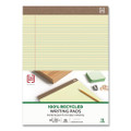 100% Recycled Notepads, Narrow Rule, (50) Canary Yellow 8.5 x 11 Sheets, Dozen