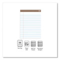 100% Recycled Notepads, Narrow Rule, (50) White 8.5 x 11 Sheets, Dozen