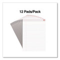 Notepads, Wide/Legal Rule, (50) White 8.5 x 11 Sheets, Dozen