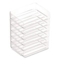 Clear Side Load Stackable Plastic Letter Tray, Letter Size, 9.72 x 12.63 x 3.01, 6/Pack