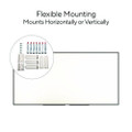 Melamine Dry Erase Board, 96" x 48", White Surface, Black Aluminum Frame