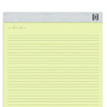 Notepads, Narrow Rule, (50) Canary Yellow 8.5 x 11 Sheets, 6/Pack