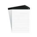 Notepads, Narrow Rule, (50) White 8.5 x 11 Sheets, 6/Pack