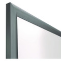 Magnetic Porcelain Dry Erase Board, 36" x 24", White Surface, Gray/Natural Aluminum Frame