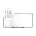 Magnetic Porcelain Dry Erase Board, 96" x 48", White Surface, Black Aluminum Frame