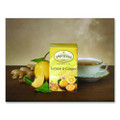 Tea Bags, Lemon and Ginger, 2.65 oz, 50/Box