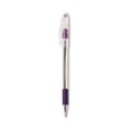 R.s.v.p. Ballpoint Pen, Stick, Medium 1 Mm, Violet Ink, Clear/violet Barrel, Dozen