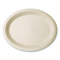 Nourish Molded Fiber Tableware, Compostable, Platter, Sugarcane, 8 x 10, White, 500/Carton