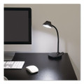 LED Gooseneck Desk Lamp, 13" High, Black