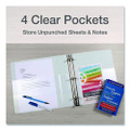 Premier Easy Open Clearvue Locking Slant-d Ring Binder, 3 Rings, 4" Capacity, 11 X 8.5, White