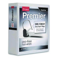Premier Easy Open Clearvue Locking Slant-d Ring Binder, 3 Rings, 4" Capacity, 11 X 8.5, White