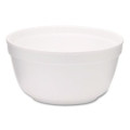 Foam Bowls, Squat Style, 12 oz, White, 1,000/Carton