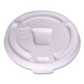 Plastic Lids for Foam Cups and Bowls, Drink-Thru, Fits 10 oz Hot Cups, White, 1,000/Carton