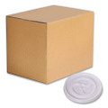 Plastic Lids for Foam Cups and Bowls, Vented, Fits 6 oz Hot Cups, White, 1,000/Carton