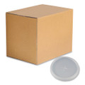 Plastic Lids for Foam Cups and Bowls, Slotted, Fits 8 oz to 10 oz Hot Cup, Translucent, 1,000/Carton