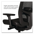 500 Series Vinyl and Mesh Task Chair, Supports Up to 300 lbs, 17.8" to 22.8" Seat Height, Black Seat, Black Back, Black Base