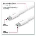 USB-C to USB-C 2.0 Charging Cable, 6.5 ft, White, 5/Pack