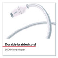 USB-C to USB-C 2.0 Charging Cable, 6.5 ft, White, 5/Pack