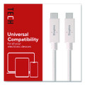USB-C to USB-C 3.2 Charging Cable, 3.3 ft, White
