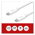 USB-C to USB-C 3.2 Charging Cable, 3.3 ft, White