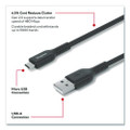 Micro USB to USB-A 2.0 Charging Cable, 6.5 ft, Black
