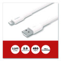 Lightning to USB-A Charging Cable, 3.3 ft, White