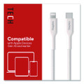 Lightning to USB-C Charging Cable, 6.6 ft, White