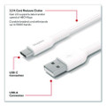 USB-C to USB-A 2.0 Charging Cable, 3.3 ft, White
