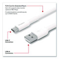 USB-C to USB-A 2.0 Charging Cable, 9.8 ft, White