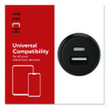 USB-A/USB-C Car Charger, 32 W, Two Ports, Black