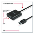 HDMI to VGA Audio/Video Adapter, 6", Black