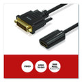 DVI-D to HDMI Audio/Video Adapter, 6", Black