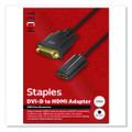 DVI-D to HDMI Audio/Video Adapter, 6", Black