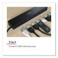 USB 3.0 Hubs, 7-Port, Black