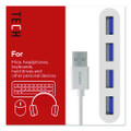 USB 2.0 Hubs, 4-Port, White