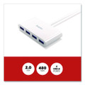 USB 2.0 Hubs, 4-Port, White