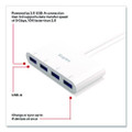 USB 3.0 Hubs, 4-Port, White
